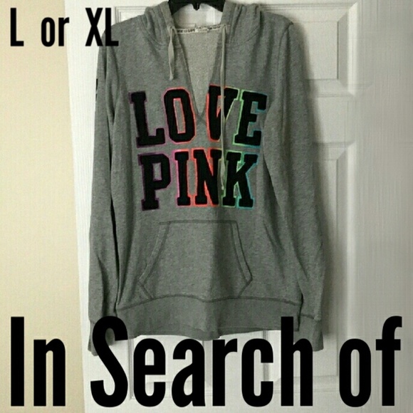 ISO Victoria Secret Pink sweatshirt rainbow v-neck
